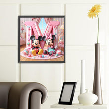 Load image into Gallery viewer, Diamond Painting - Full Round - disney mickey minnie letters (40*40CM)
