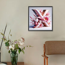 Load image into Gallery viewer, Diamond Painting - Full Round - pink flower letter S (30*30CM)
