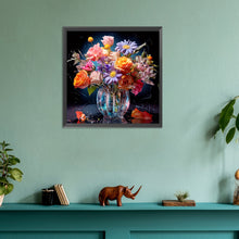 Load image into Gallery viewer, Diamond Painting - Full Round - vase bouquet (30*30CM)

