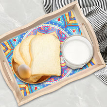 Load image into Gallery viewer, Wooden Mandala 5D DIY Diamond Painting Serving Tray with Handle for Home Decor
