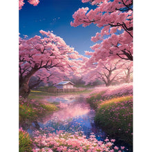 Load image into Gallery viewer, Diamond Painting - Full Square - pink cherry blossom garden (45*60CM)
