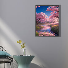 Load image into Gallery viewer, Diamond Painting - Full Square - pink cherry blossom garden (45*60CM)
