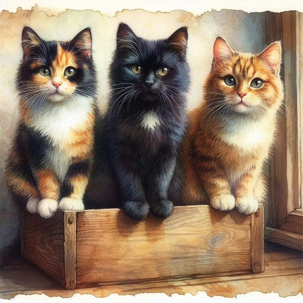 Diamond Painting - Full Round - cat (40*40CM)