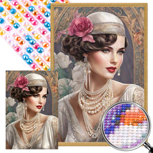 Load image into Gallery viewer, AB Diamond Painting - Full Round - lady (40*60CM)

