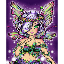 Load image into Gallery viewer, Diamond Painting - Full Round - butterfly girl (40*50CM)
