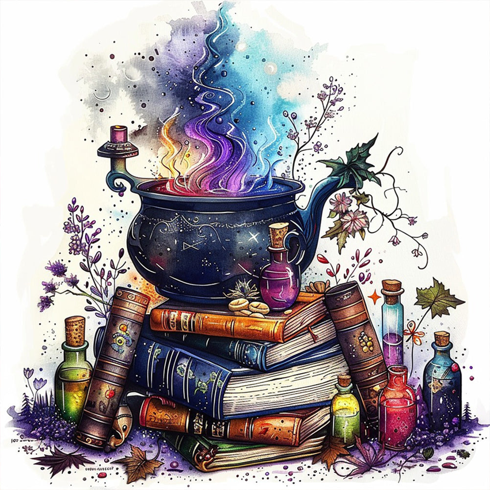 Diamond Painting - Full Round - magic books (50*50CM)