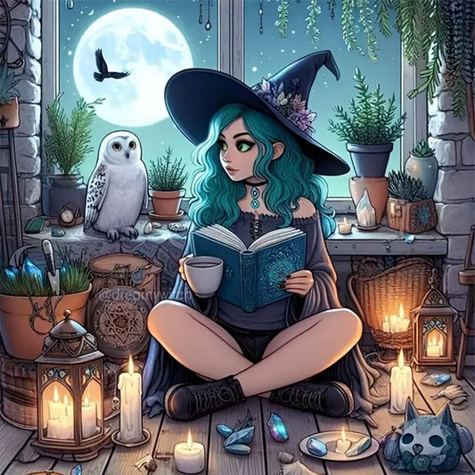 Diamond Painting - Full Round - Magical girl (50*50CM)