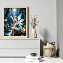 Load image into Gallery viewer, Diamond Painting - Full Round - butterfly girl (50*65CM)
