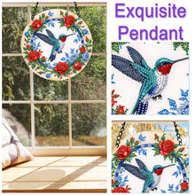 Load image into Gallery viewer, Animal Suncatcher Hummingbird Crystal Painting Ornaments for Home Window Wall
