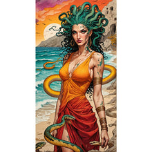 Load image into Gallery viewer, AB Diamond Painting - Full Round - Medusa by the sea (40*75CM)
