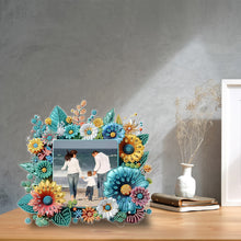 Load image into Gallery viewer, Special Shape Floral Diamond Painting Photo Frame Kits Bedroom Table Decor
