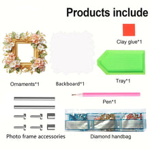 Load image into Gallery viewer, Special Shape Floral Diamond Painting Photo Frame Kits Bedroom Table Decor
