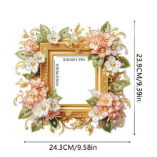 Load image into Gallery viewer, Special Shape Floral Diamond Painting Photo Frame Kits Bedroom Table Decor
