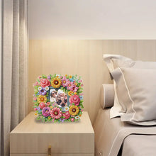Load image into Gallery viewer, Special Shape Floral Diamond Painting Photo Frame Kits Bedroom Table Decor
