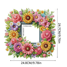 Load image into Gallery viewer, Special Shape Floral Diamond Painting Photo Frame Kits Bedroom Table Decor
