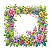 Load image into Gallery viewer, Special Shape Floral Diamond Painting Photo Frame Kits Bedroom Table Decor

