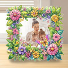 Load image into Gallery viewer, Special Shape Floral Diamond Painting Photo Frame Kits Bedroom Table Decor
