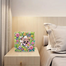 Load image into Gallery viewer, Special Shape Floral Diamond Painting Photo Frame Kits Bedroom Table Decor
