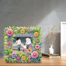 Load image into Gallery viewer, Special Shape Floral Diamond Painting Photo Frame Kits Bedroom Table Decor
