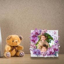Load image into Gallery viewer, Special Shape Floral Diamond Painting Photo Frame Kits Bedroom Table Decor
