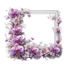 Load image into Gallery viewer, Special Shape Floral Diamond Painting Photo Frame Kits Bedroom Table Decor

