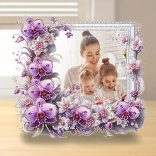 Load image into Gallery viewer, Special Shape Floral Diamond Painting Photo Frame Kits Bedroom Table Decor

