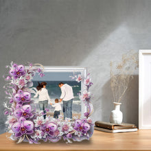Load image into Gallery viewer, Special Shape Floral Diamond Painting Photo Frame Kits Bedroom Table Decor
