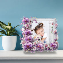 Load image into Gallery viewer, Special Shape Floral Diamond Painting Photo Frame Kits Bedroom Table Decor
