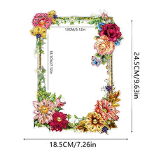 Load image into Gallery viewer, Special Shape Floral Diamond Painting Photo Frame Kits Bedroom Table Decor
