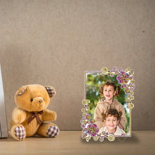 Load image into Gallery viewer, Special Shape Floral Diamond Painting Photo Frame Kits Bedroom Table Decor
