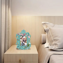 Load image into Gallery viewer, Special Shape Floral Diamond Painting Photo Frame Kits Bedroom Table Decor

