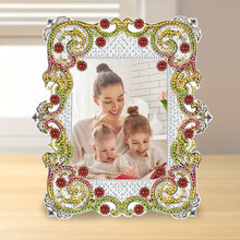 Load image into Gallery viewer, Special Shape Floral Diamond Painting Photo Frame Kits Bedroom Table Decor
