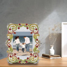 Load image into Gallery viewer, Special Shape Floral Diamond Painting Photo Frame Kits Bedroom Table Decor
