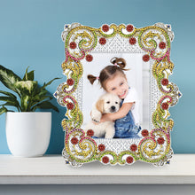 Load image into Gallery viewer, Special Shape Floral Diamond Painting Photo Frame Kits Bedroom Table Decor
