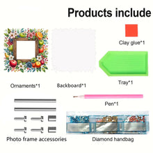 Load image into Gallery viewer, Special Shape Floral Diamond Painting Photo Frame Kits Bedroom Table Decor
