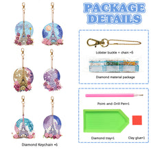 Load image into Gallery viewer, 6Pcs Double Side Optimistic Old Lady Diamond Art Craft Keychain DIY Crafts Decor
