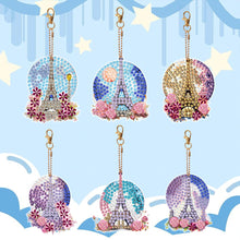 Load image into Gallery viewer, 6Pcs Double Side Optimistic Old Lady Diamond Art Craft Keychain DIY Crafts Decor
