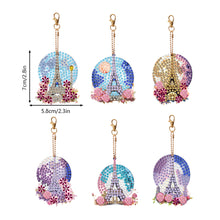 Load image into Gallery viewer, 6Pcs Double Side Optimistic Old Lady Diamond Art Craft Keychain DIY Crafts Decor
