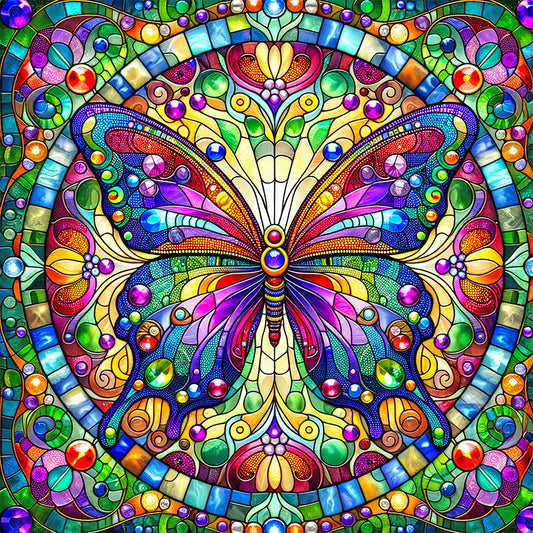 AB Diamond Painting - Full Round - Butterfly (40*40CM)