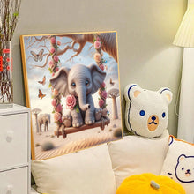 Load image into Gallery viewer, Diamond Painting - Full Round - leisure elephant (40*40CM)
