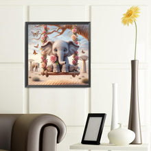 Load image into Gallery viewer, Diamond Painting - Full Round - leisure elephant (40*40CM)
