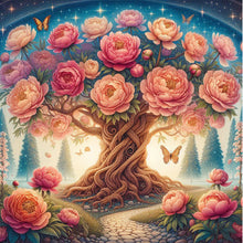 Load image into Gallery viewer, AB Diamond Painting - Full Round - fantasy flower tree (40*40CM)
