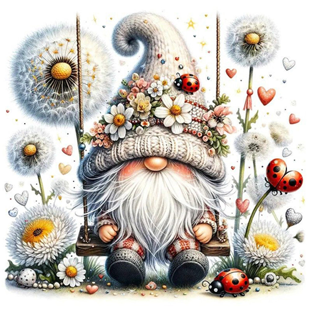 AB Diamond Painting - Full Round - Dandelion Gnome (40*40CM)