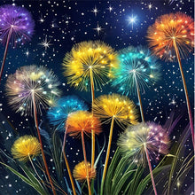 Load image into Gallery viewer, AB Diamond Painting - Full Round - Colorful dandelion (40*40CM)
