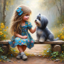 Load image into Gallery viewer, Diamond Painting - Full Round - Adorable children (40*40CM)
