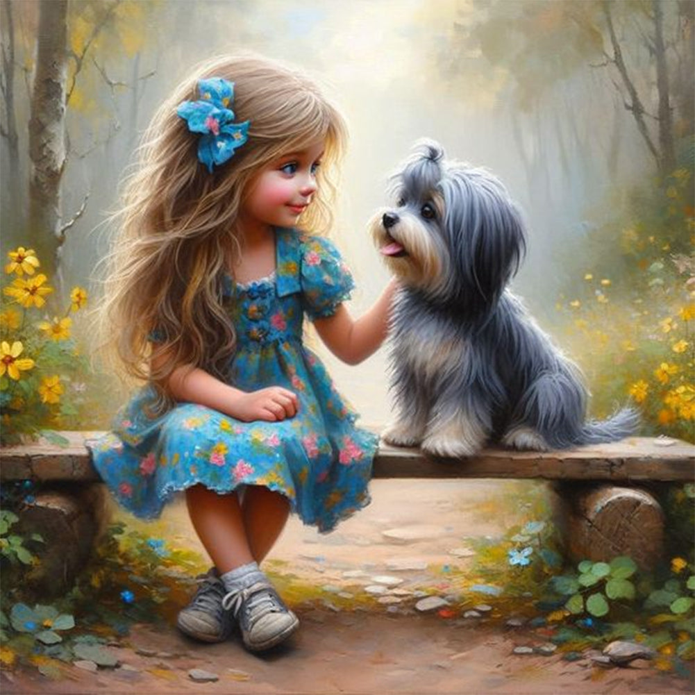 Diamond Painting - Full Round - Adorable children (40*40CM)