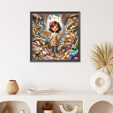 Load image into Gallery viewer, Diamond Painting - Full Round - handmade girl (50*50CM)
