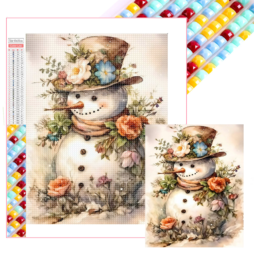 Diamond Painting - Full Square - snowman (40*50CM)