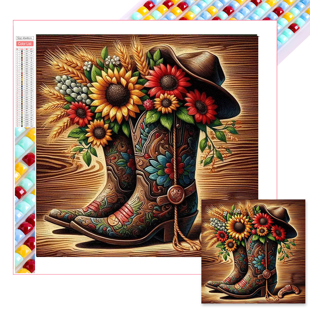 Diamond Painting - Full Square - boots (40*40CM)