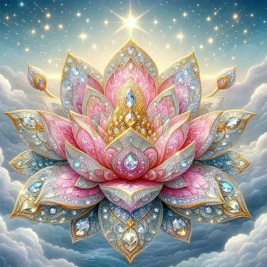 AB Diamond Painting - Full Round - Mysterious Lotus (45*45CM)